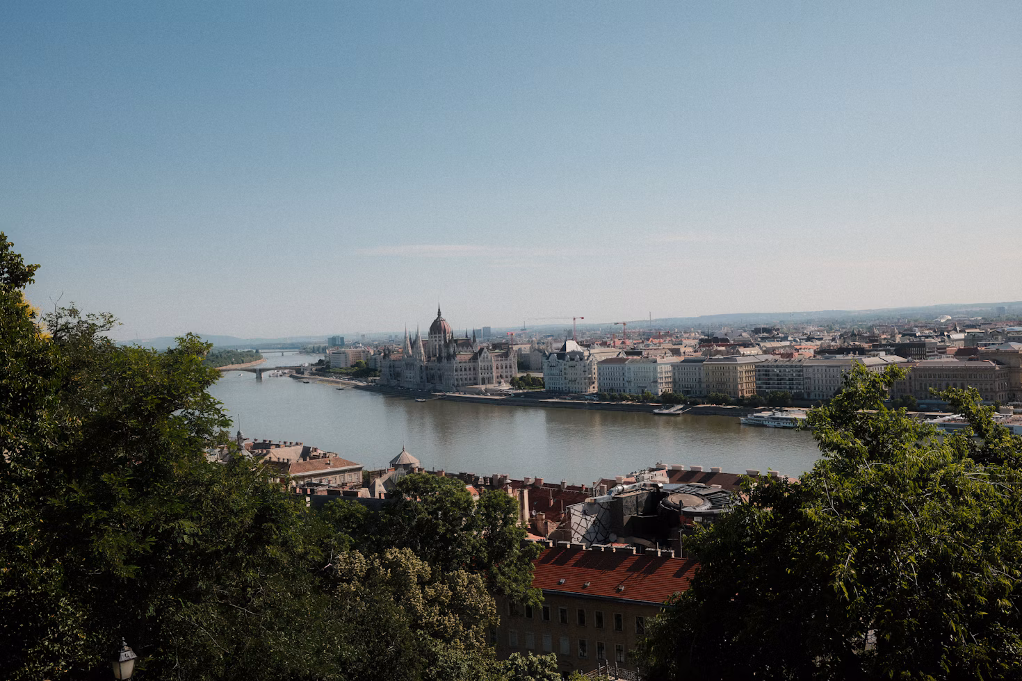 Budapest, Hungría, visto desde un punto de vista elevado